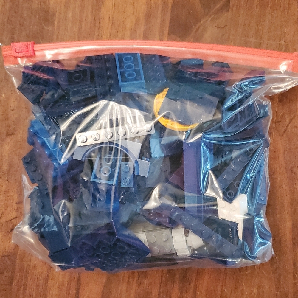 Navy Blue Lego Block Set
